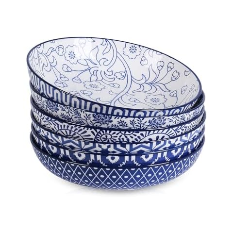 Selamica 34 OZ Pasta Bowls Set Cover