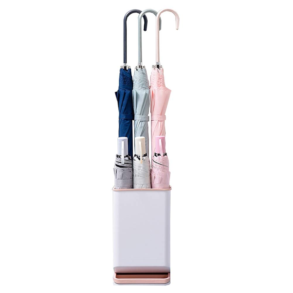 Seau à parapluie rose évitant les sols glissants avec ses 6 emplacements de stockage
