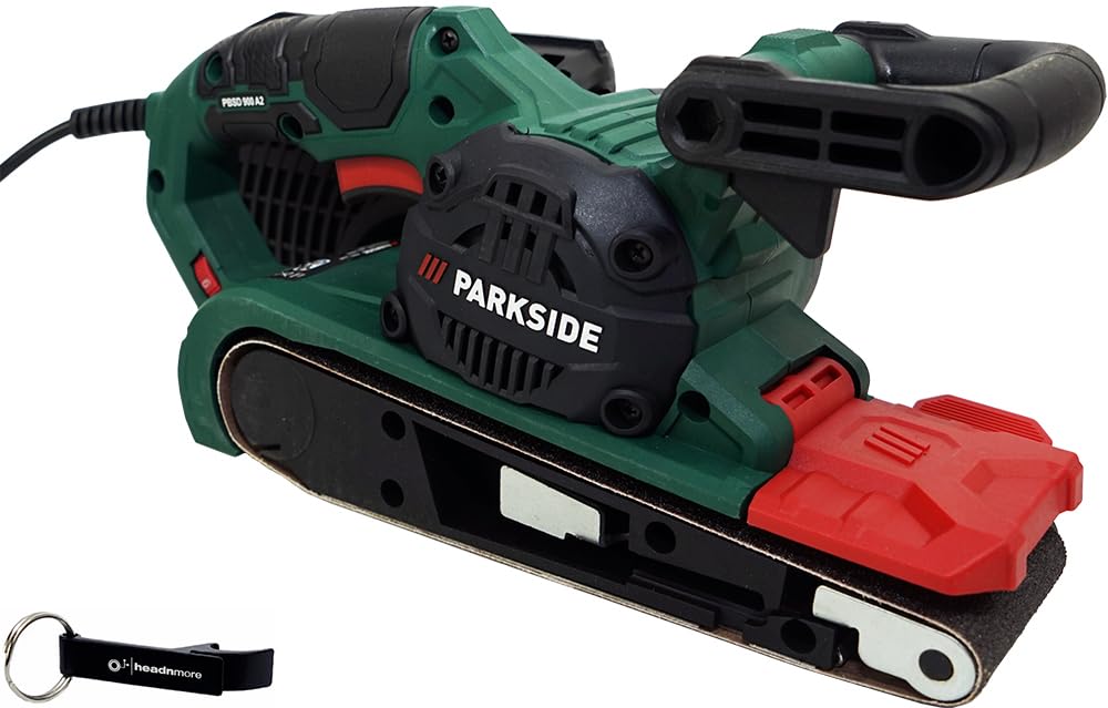 PARKSIDE® PBSD 900 Levigatrice a nastro + Portachiavi HEADNMORE®