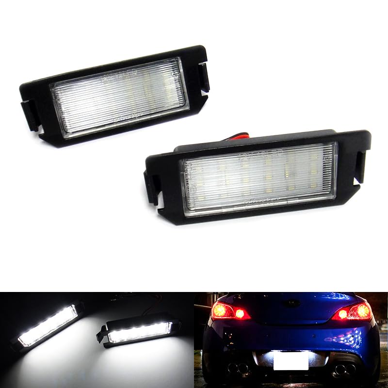 2x LED Licence Number Plate Light White Canbus For Genesis Coupe BK i20 Veloster FS XG Picanto TA Rio UB Soul