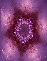 Fractal Space Photo Art Notebook: NASA Hubble Messier 106 Galaxy #1: A fractal image notebook made from a photo of space taken from the NASA Hubble, and filled with college ruled paper. 1731254539 Book Cover