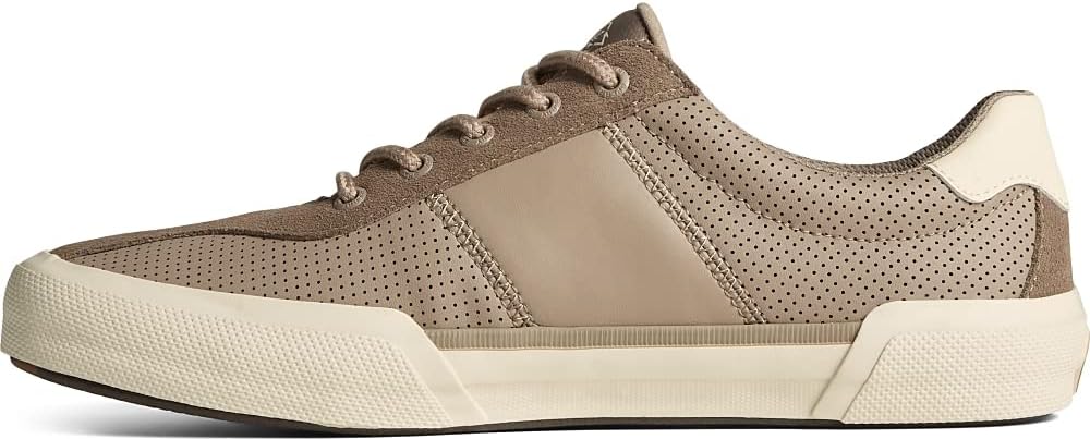 Sperry mens Soletide Racy Sneaker, Taupe, 10.5 US