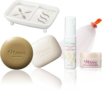 ヴァーナル洗顔せっけん 各90g 4個 セット Amazon | ヴァーナル ベーシック石鹸4個セット（センシティブ