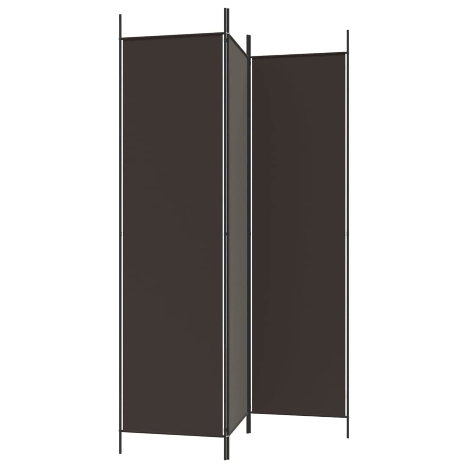 Homgoday Divisorio a 3 Pannelli Marrone 150x200 cm in Tessuto, Divisorio per Ambienti, Paravento da Interno Decorativi, Separé Divisorio Pannelli Divisori per Interni Casa