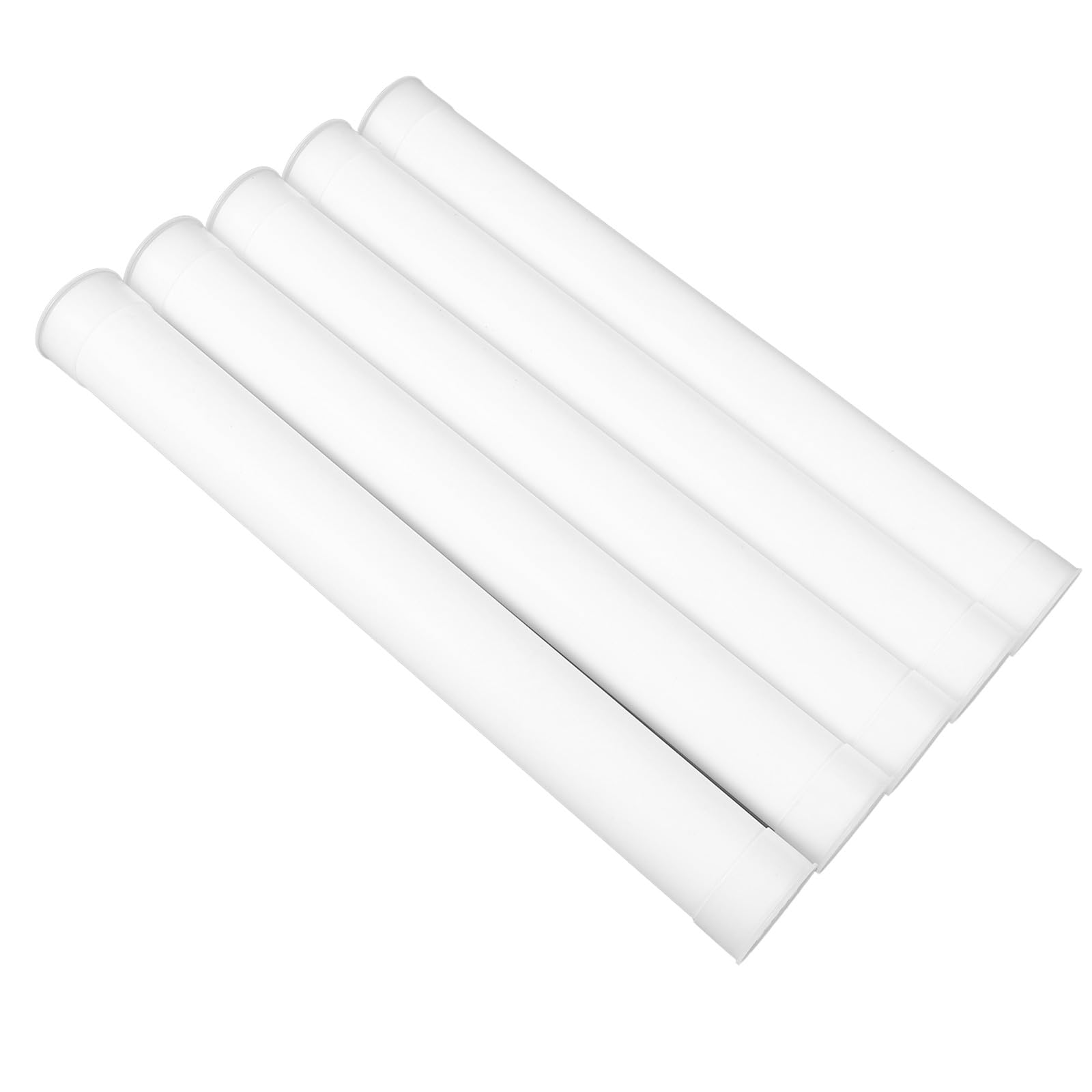 Ciieeo 5Pcs A3 Tubes for Posting with Large Capacity Storage Tube, White PE Material, Compact and Versatile Design, Poster Holder for Mailing and Document Storage