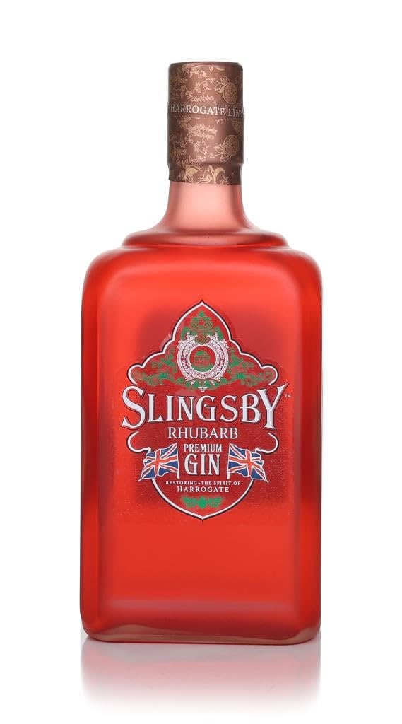 Slingsby Rhubarb Gin - 40% vol - 70cl - Classic Gin with Flavours of Yorkshire Rhubarb & Botanicals | Sweet & Tangy Flavour | Recommended with Tonic or Ginger Ale