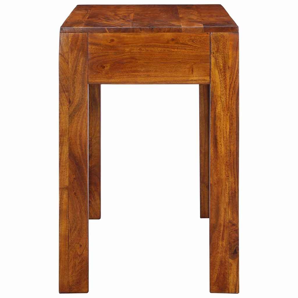 Scrivania con cassetto e contenitore marrone 100 x 50 x 75 cm in legno di