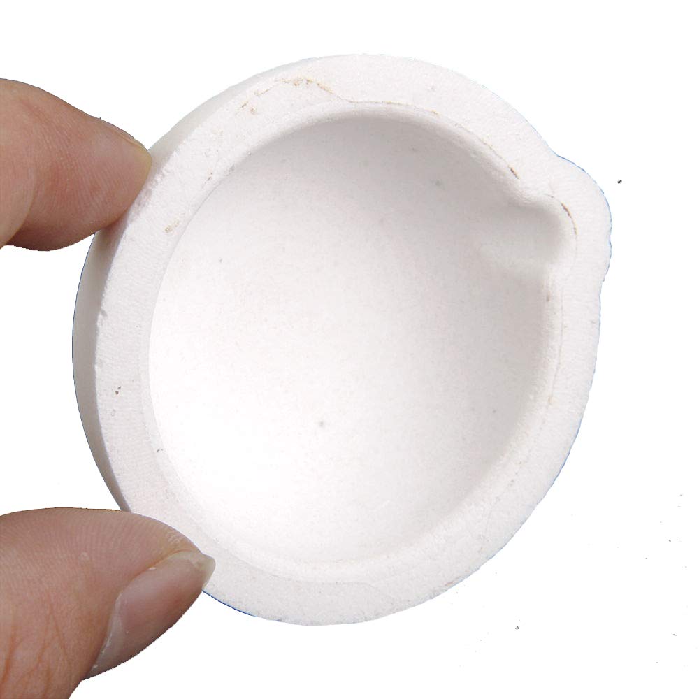 Lot De 2 Creusets En Silice Pour Fusion De Métaux (argent, Or, Etc.) - Résiste à Plus De 1150°C, Dimensions 70 Mm X 70 Mm - Marque Kd89