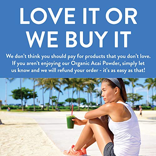 Organic Acai Powder (Freeze-Dried) | 2Oz Resealable Kraft Bag | 100% Raw Superfood Berry From Brazil | By Fgo #TOP5