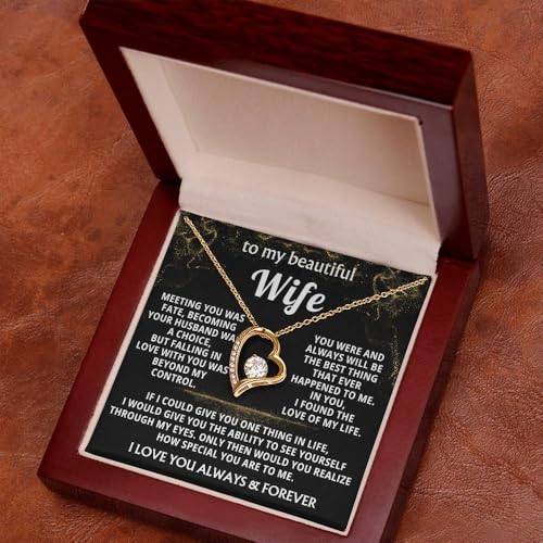 Jewelry To My Beautiful Wife - love of my life, Women Necklace, Gift For Wife, Gift for her, Idea Gift For Women, Christmas Birthday Gift, Valentine Gift 7