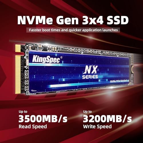 KingSpec NX Series 1TB Gen3 NVMe M.2 SSD