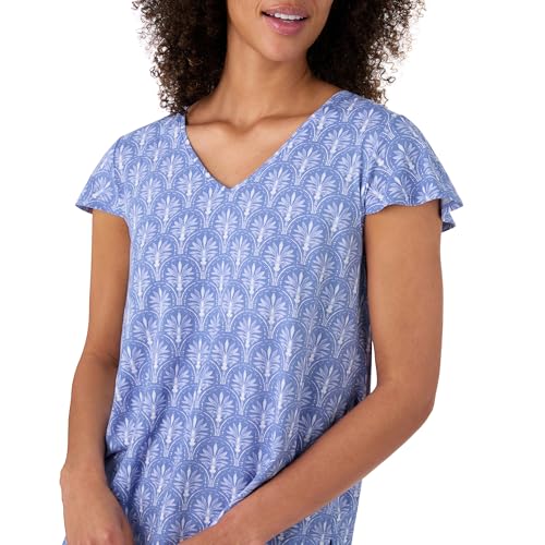 Image of Tommy Bahama Matching 2 Piece Short Sleeve Jersey Pajamas for Women Set