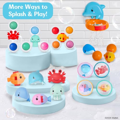 Fisher-Price™ Sensory Spin Set, 3-Piece Suction Cup Spinner Toys for Babies & Toddlers, Bath Toys & Activity Toys for High Chairs, Tables & Windows, 6M+ - image 6