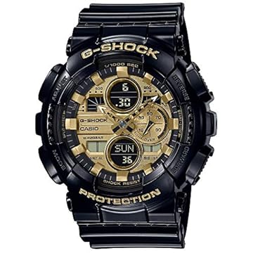 Relógio Casio G-Shock Dourado Masculino Anadigi GA-140GB-1A1