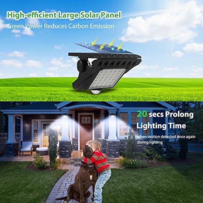 Tryme Solar Lights Motion Sensor Lights Security Light