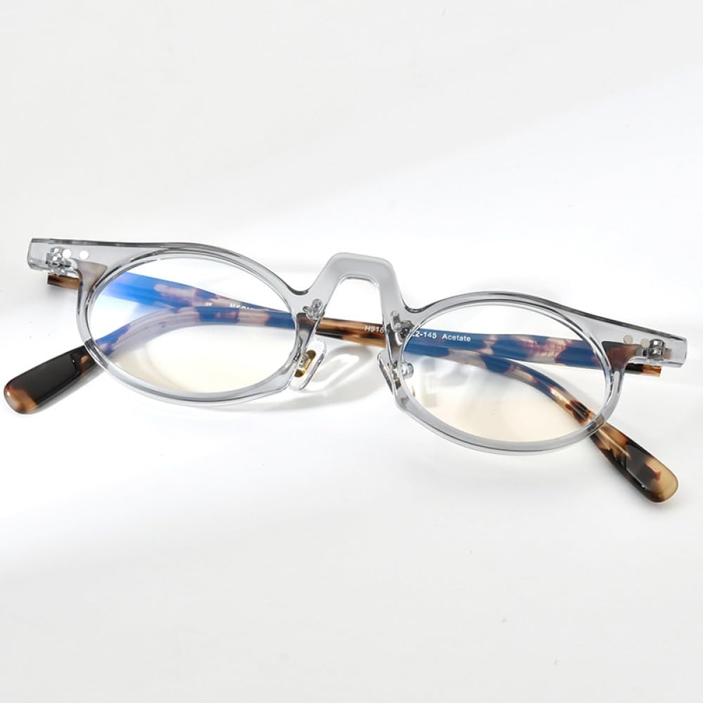 MUTYNE Acetat Brillengestell Damen Vintage Retro Kleine Ovale Brillen Herren Brillen Brillen
