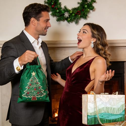 Image of Gets Acrylic Purses and Handbags for Women Multicolor Perspex Geometric Patterns Box Clutch Banquet Evening Crossbody Handbag
