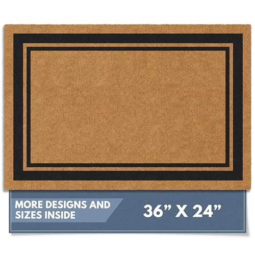 Barnyard Designs Natural Coco Coir Doormat (24x36)