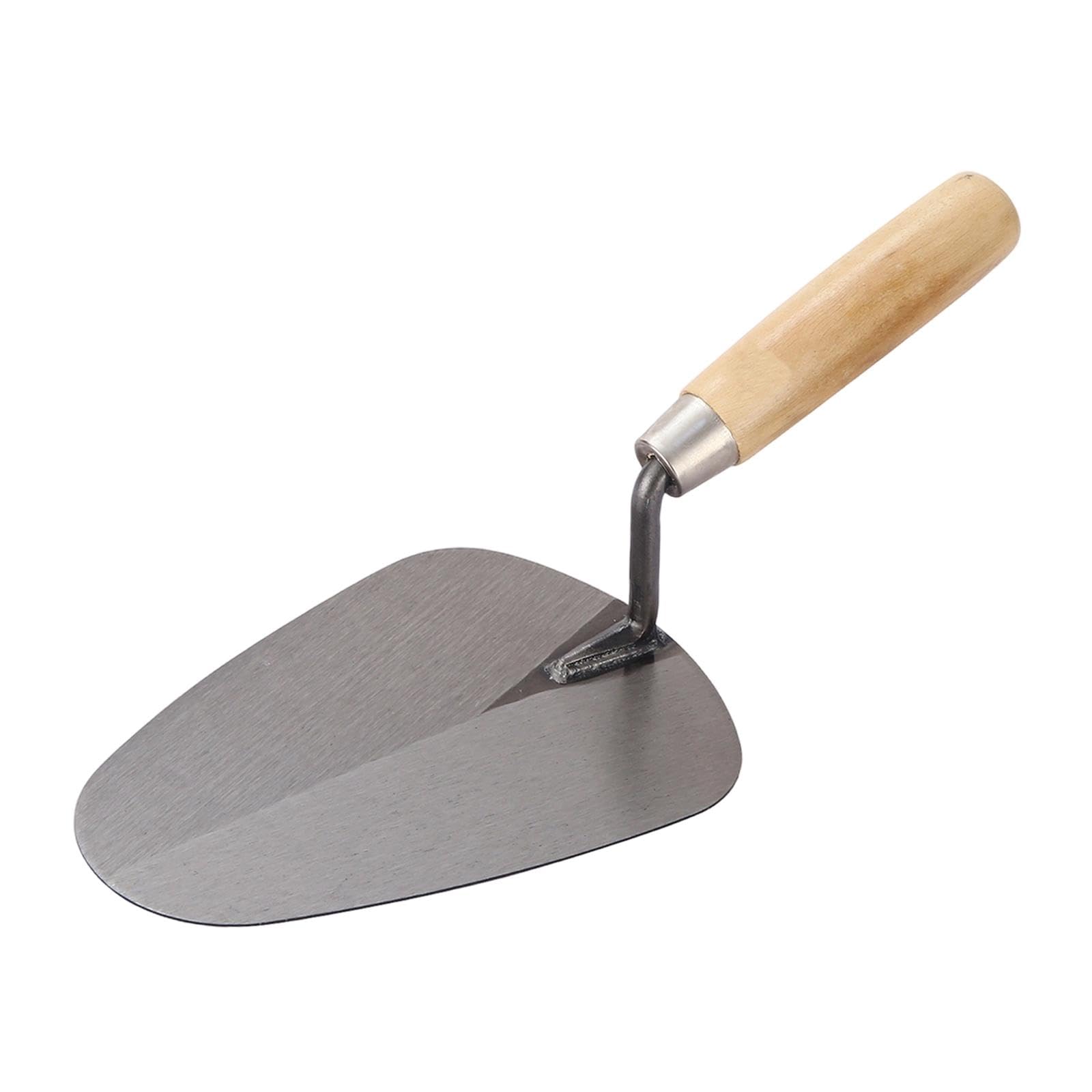Gralara Truelle pour Béton Outil Manuel Maçonnerie Truelle de Briqueteur Poignée Ergonomique En Bois Finition Lisse Adaptée à La Rénovation Pose de Carrelage, 30cm
