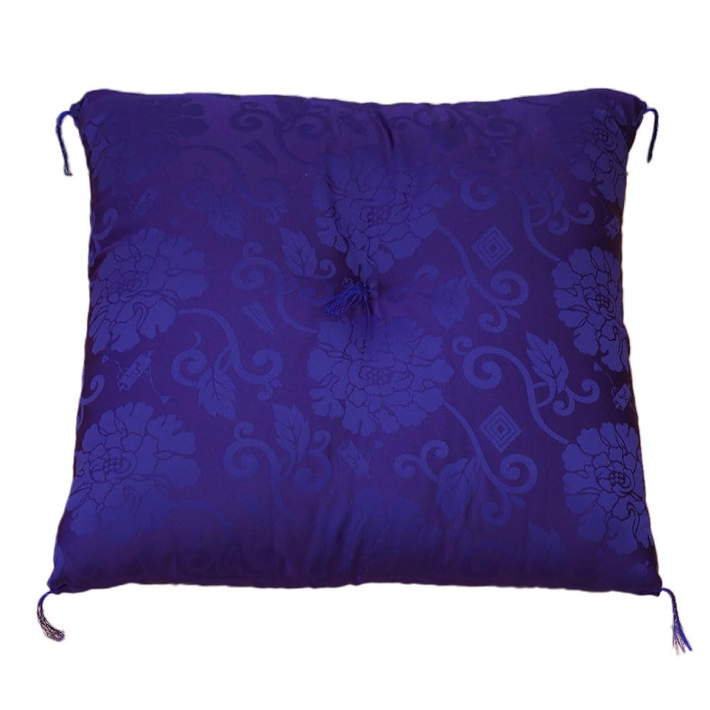 Amazon｜座布団カバー 八端判 59×63 唐草 紫 仏前座布団 仏前 法事  