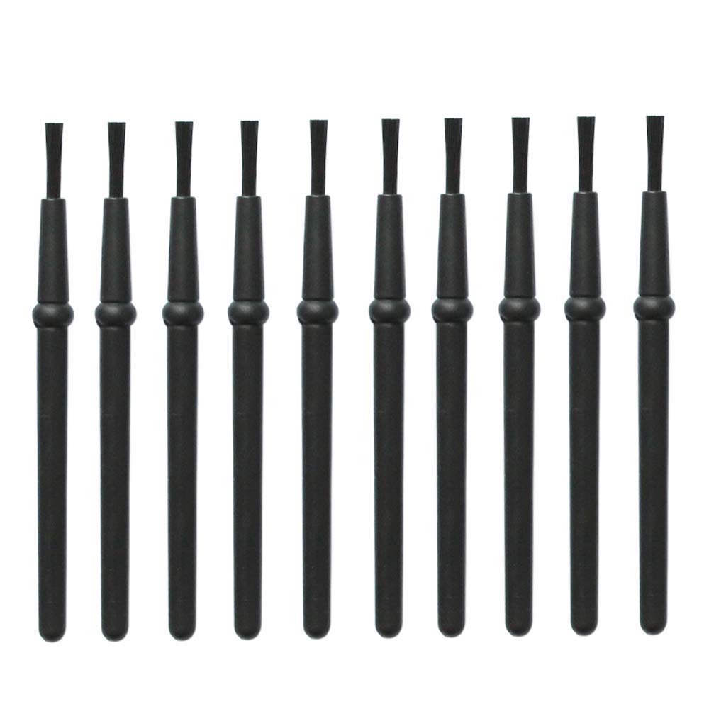 SKY ESD ESD Pack of 10 Small Portable Anti Static ESD Brush Set Black Plastic Round Handle Lab Cleaning Camera Phone PCB Brush Kit-image-34