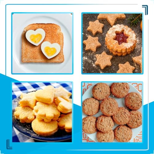 Kit Cortadores Para Biscoito e Pasta Americana 12 Peças em Inox - Para Decorar Natal Festa