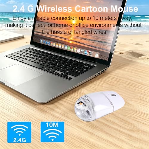 Souris sans fil Quicksand 2,4 G blanche idéale pour le télétravail