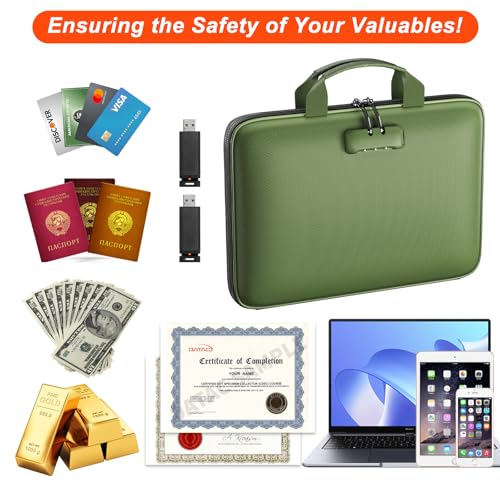 30% Off Fireproof Document Organizer with Lock & 13 Pockets - Image 5