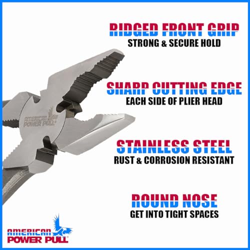 American Power Pull PL10RND American Power Pull-10 Round Nose (Pl10Rnd) Pliers thumb #3