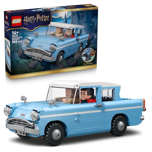 LEGO Harry Potter Ford Anglia Volante Incantata - Modellino di Macchina Giocattolo con Personaggi di Harry e Ron e Figura di Edvige - Regalo per Bambine, Bambini e Adolescenti da 14 Anni in Su - 76470