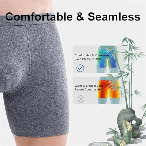 Orykas Men's Ultra-Absorbent Incontinence Boxer Briefs, Orykas Mens Incontinence Underwear, Leak Proof Reusabl4