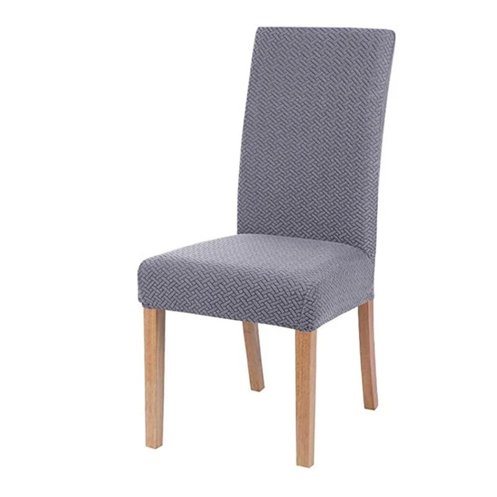 Housse de chaise jacquard contre les taches de cuisine et tissu élastique