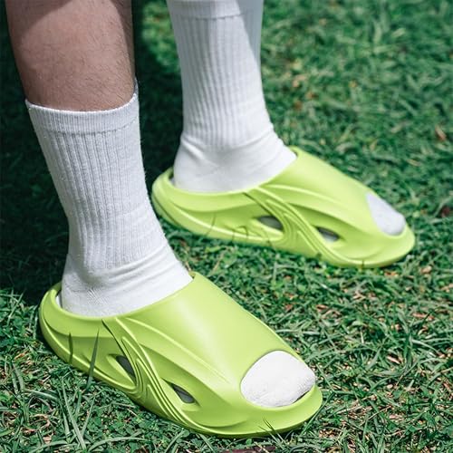 Men's Slide Comfortable Sandals with Arch Support,Non-Slip Breathable Durable Sole Shock-Absorbing Indoor Outdoor Lightweight Slippers Shoes2