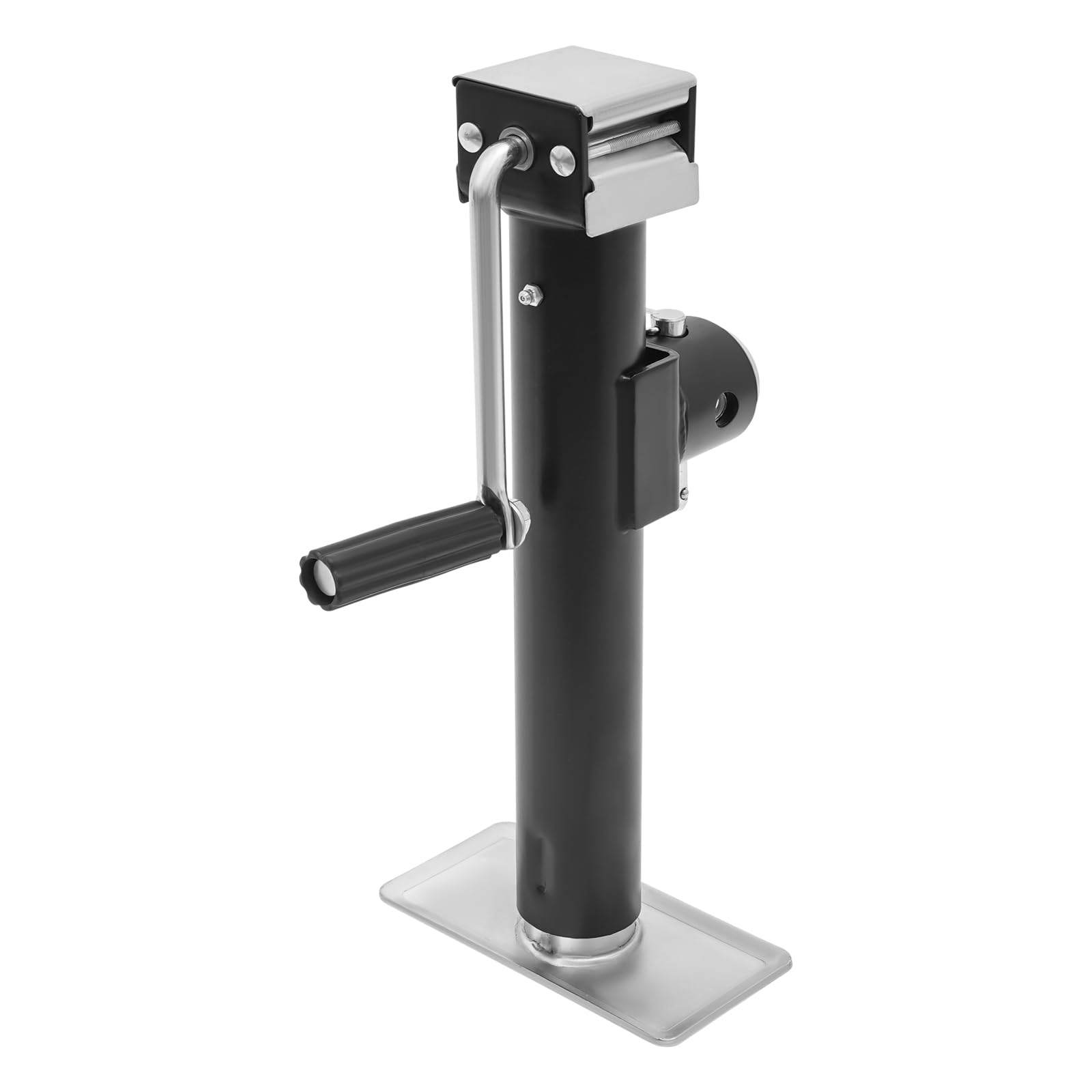 Anhängerstützen Wohnmobil Stützen Höhenverstellbar, Anhänger Zubehör, Kurbelstützen für Anhänger Halterung Abstellstütze Ausdrehbar Heavy Duty für PKW LKW Anhänger Camper und Transporter, 1T Traglast