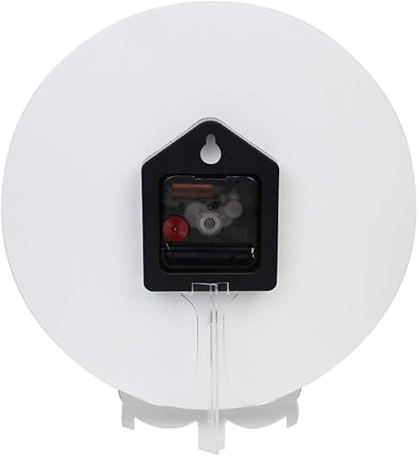 Miniatura 5 de ALAZA Reloj de pared de árbol de hoja de limón que no hace tictac, reloj de escritorio decorativo para dormitorio, cocina, sala de estar, escuela,