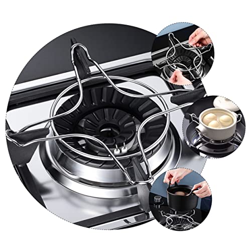 1個 ガスコンロ milk pan milk pot スチールストーブサポート なべホルダースタンド スチームストーブブラケット ストーブサポートスタンド 電子レンジ