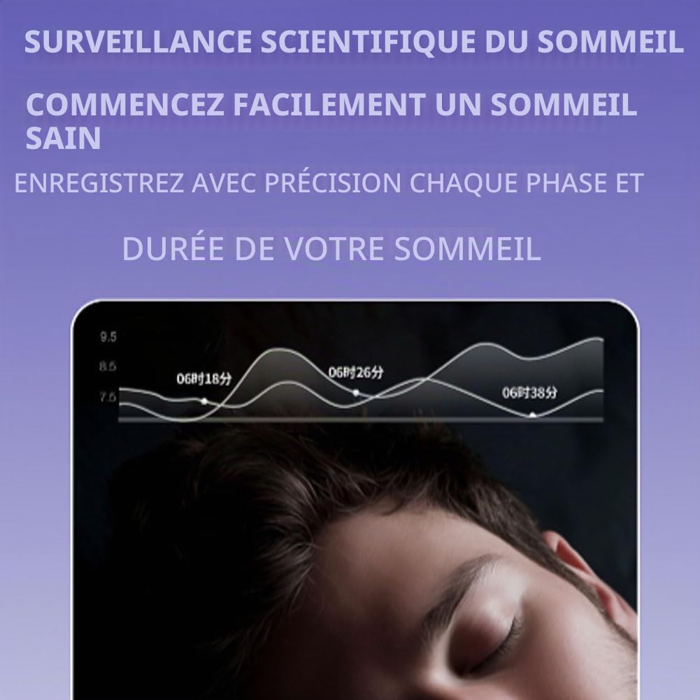 Bague Connectée Homme Femme, Smart Ring Surveillance du Sommeil ECG Pression Artérielle Fréquence Cardiaque Comptage des Pas 5ATM+IP68 13#