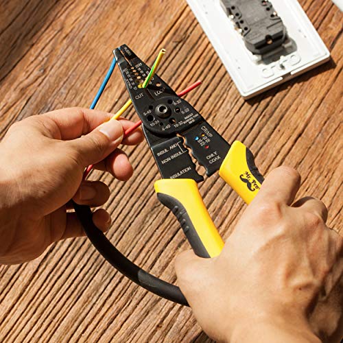 Mr. Pen- Wire Stripper, 8 inch, Wire Cutter, Wire Stripper Crimper, Wire Stripping Tool, Cable Stripper, Wiring Tools, Wire Crimping Tool4