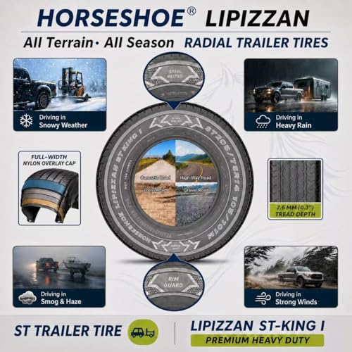 Horseshoe Lipizzan ST-King II Trailer Tire