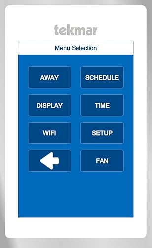 Miniatura 7 de tekmar Invita - Termostato Wi-Fi  2 cables, calor de hasta 2 etapas, enfriamiento de 2 etapas, ventilador y 2 accesorios o hasta 4 etapas de calor,