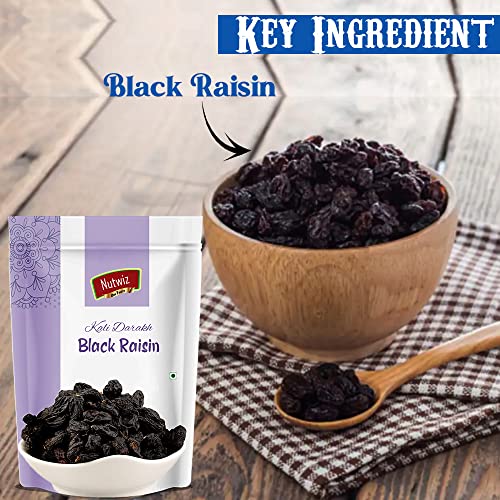 Image of Nutwiz Nuts And Seeds (Black Raisins /Kali Darakh), Fresh, 800 Gram