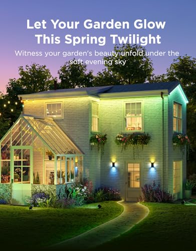 Image of Govee Outdoor LED Strip Lights, 32.8ft Smart Outdoor Lights Work with Alexa and Google Assistant, App Control, IP65 Waterproof, RGBIC LED Lights for Patio, Eave, Holiday Decorations | Smart Outdoor Lights Work with Alexa and Google Assistant, App Control, LED strips for Patio, Eave, Holiday Decorations