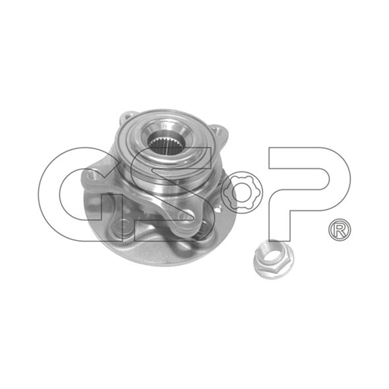 GSP Juego de cojinete de rueda 9329018K eje delantero, ambos lados, vorne