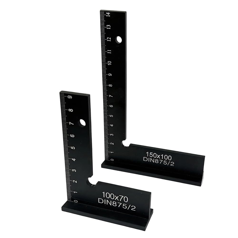 Aundhegrtt As Shown 90 Degree Right Angle Square Ruler Measuring Tool Woodworking Ruler 100X 70+150X 100
