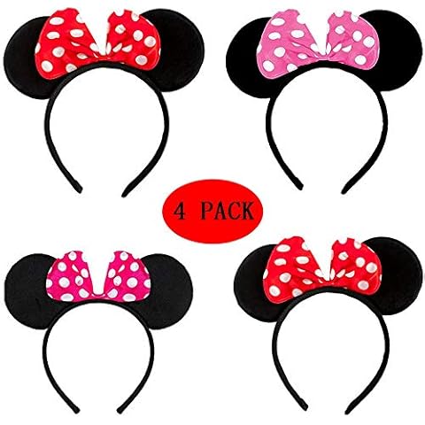 BESTZY 4 Pieza Mickey Minnie Diademas Cover