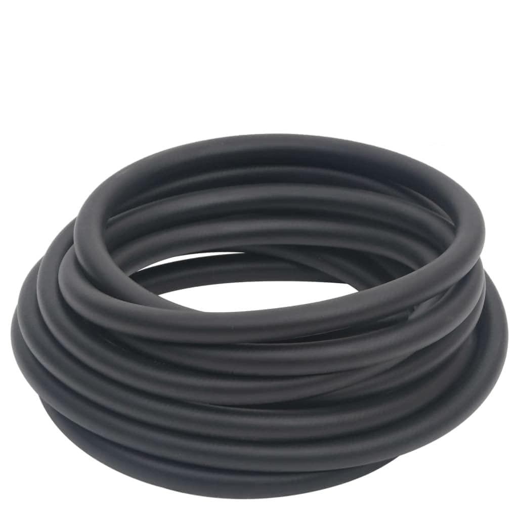 Tubo dell'aria ibrido nero, 1,5 cm, 10 m, in gomma PVC, per compressore, pneumatico, a spirale, flessibile, resistente alle pieghe, officina, garage, industria, edilizia, artigianato