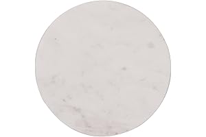 Creative Co-Op Marble Ceramic Square Accent Trivet 8" White