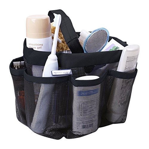 IPENNY 8 Bolsillos Ducha para casa Kit de Aseo Bolsa Aseo Malla Organizador de baño suspendida sede de Cuarto de baño - Neceser Viaje Fourre-Tout Bolsillo con asa Cover