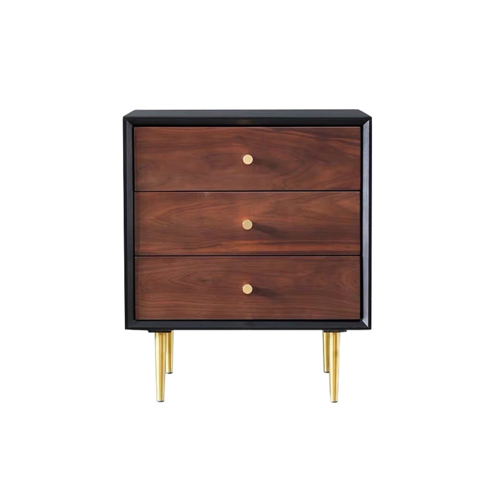 BHGFYXBS Side Tables Bedroom Creative Retro Bedside Table Three-Layer Sliding Drawer Storage Cabinet Bedroom Practical Locker Office File Cabinet Bedside Tables