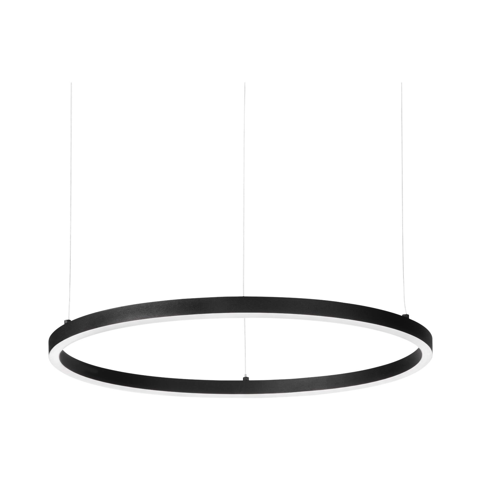 Ideallux LáMpara Colgante Led Ideal Lux Oracle Slim Ø 70 Cm Negro 3000 K-image